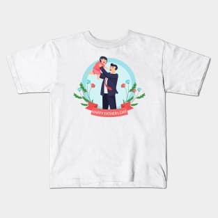 happy father's day Son daughter Kids T-Shirt